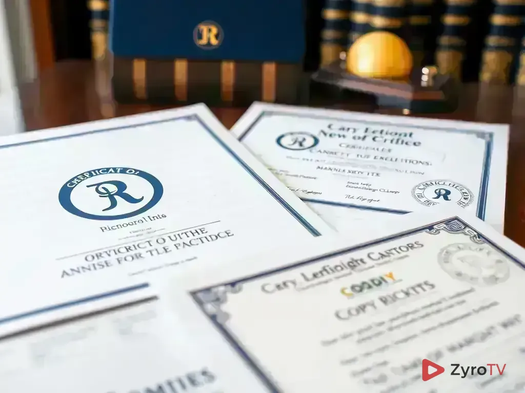 Copyright and licensing documentation for IPTV content