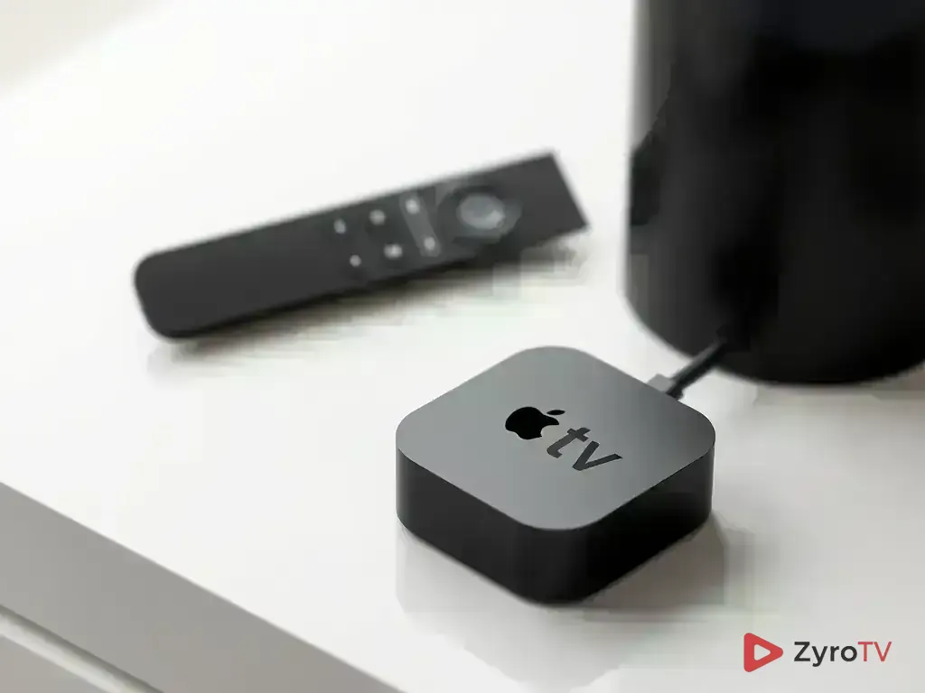 Apple TV 4K device with Siri remote